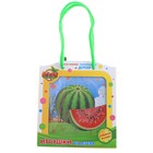 Пазл "Арбуз", 9 элементов с цветным основанием - Фото 1