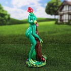 Садовая фигура "Лягушка с контрабасом", зелёный цвет, гипс, 46 см - Фото 2