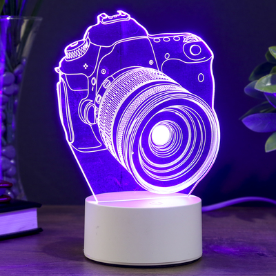 Светильник "Фотоаппарат" LED RGB от сети 9,5х12х17см RISALUX