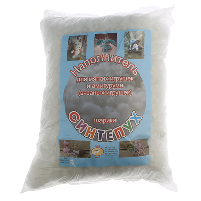 Наполнитель для вязаных игрушек «Шарики синтепух» 200 г