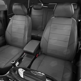 

Авточехлы для Citroen Berlingo 2 с 2008-2015 г., 5 мест, каблук, перфорация, экокожа, цвет тёмно-серый