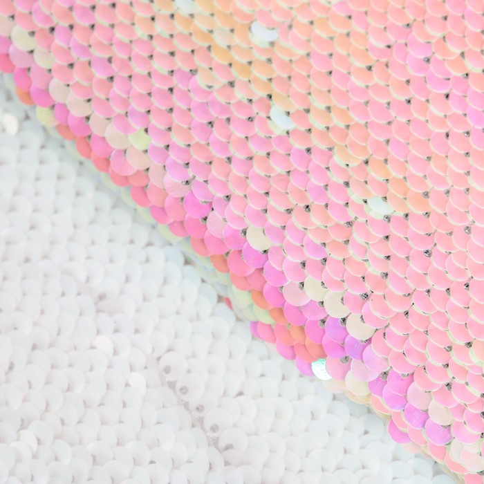 Ткань для пэчворка «Белая-розовая», 33 × 33 см - фото 8789893