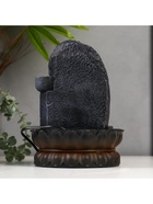 Фонтан настольный с подсветкой «Будда», от сети, серый мрамор, 30×20.5×20.5 см 4098092