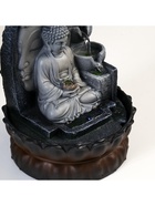 Фонтан настольный с подсветкой «Будда», от сети, серый мрамор, 30×20.5×20.5 см 4098092