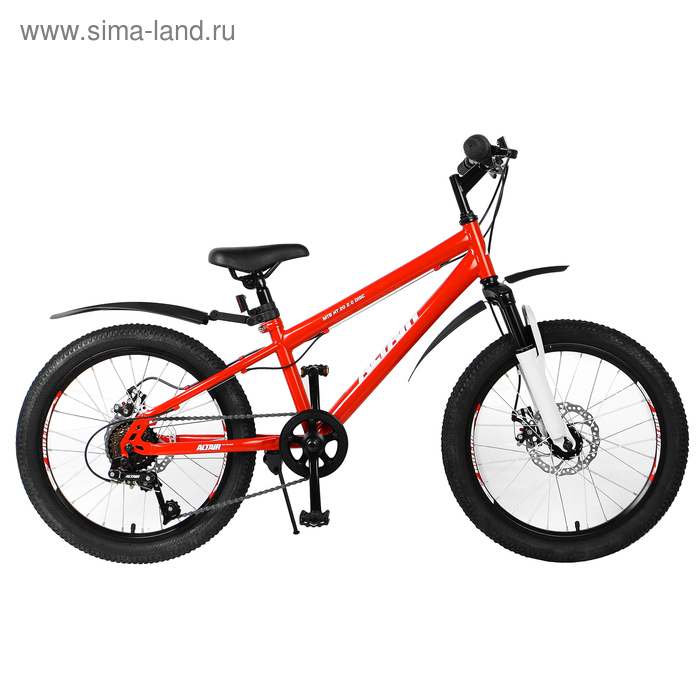 Велосипед 20" Altair MTB HT 20 2.0 disc, 2019, цвет красный, размер 10,5" - Фото 1