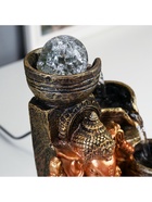 Фонтан настольный с подсветкой «Ганеша у водопада с чашами», от сети, 28×19.5×19.5 см 4098086