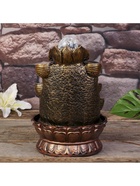 Фонтан настольный с подсветкой «Парвати и лотосы», от сети, 29×19.5×19.5 см 4098084