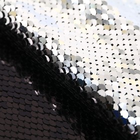 Ткань для пэчворка «Чёрная-серебряная», 33 × 33 см Ош