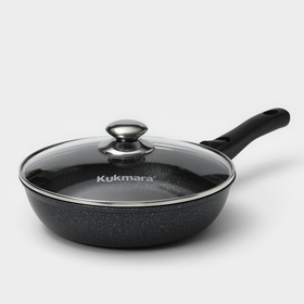 Набор посуды KUKMARA «Мраморная №3», 6 предметов, съёмная ручка, антипригарное покрытие, литой алюминий, литой алюминий