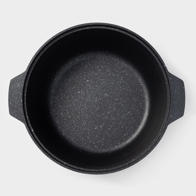 Жаровня KUKMARA, 4 л, d=28 см, h=10.5 см, антипригарное покрытие, серая