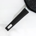 Сковорода блинная, d=20 см, пластиковая ручка, антипригарное покрытие, цвет тёмный мрамор - Фото 4