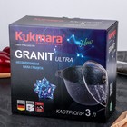 Кастрюля Granit ultra, 3 л, d=22 см, h=12,5 см стеклянная крышка, антипригарное покрытие - Фото 15