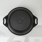 Кастрюля KUKMARA Granit ultra, 4 л, d=26 см, со стеклянной крышкой, антипригарное покрытие, литой алюминий, чёрная - Фото 3