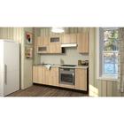 Кухонный гарнитур прямой «Симона компакт», 2200 мм, цвет дуб сонома/венге/берилл бежевый - Фото 1