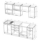 Кухонный гарнитур прямой «Симона компакт», 2200 мм, цвет дуб сонома/венге/берилл бежевый - Фото 2