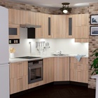 Кухонный гарнитур угловой «Симона гранд оптима», 2600×1500 мм, цвет дуб сонома/венге/берилл бежевый - Фото 1