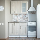 Кухонный гарнитур прямой для маленькой кухни «Лира мини », 1000 мм, цвет ясень шимо светлый - Фото 1