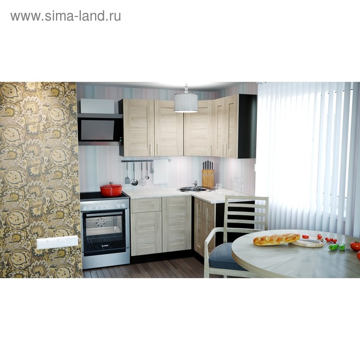 Кухонный гарнитур угловой «Ника прайм», 1200×1400 мм, цвет дуб сонома - Фото 1