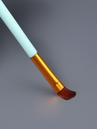 Набор кистей для макияжа COLOR POWER, 4 шт., бирюзовый, золотистый - Фото 4