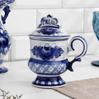 Кружка гжель «Гжельская», бело-синий,керамика, - Фото 2