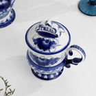 Кружка гжель «Гжельская», бело-синий,керамика, - Фото 3