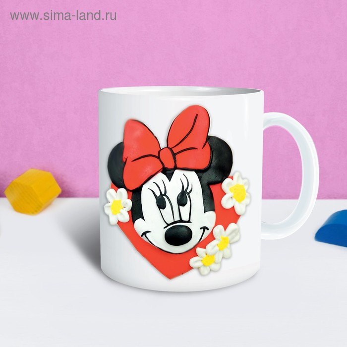 Кружка для декорирования полимерной глиной, Минни Маус - Фото 1