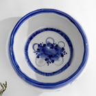 Миска-бульонница, гжель, фарфор, автор Окулова, 6х11 см - Фото 4