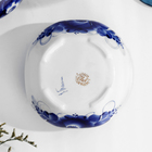 Миска-бульонница, гжель, фарфор, автор Окулова, 6х11 см - Фото 5