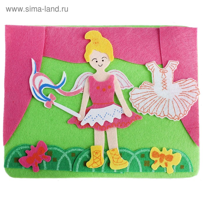 Панно из войлока "Балерина" - Фото 1