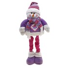 мягкая снеговик фиолет длинные ножки (50,33 см ) - Фото 1