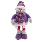 мягкая снеговик фиолет длинные ножки (50,33 см ) - Фото 2