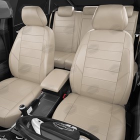 

Авточехлы для Mercedes Benz E-classe W210 с 1995-2003 г., седан, перфорация, экокожа, цвет светло-серый
