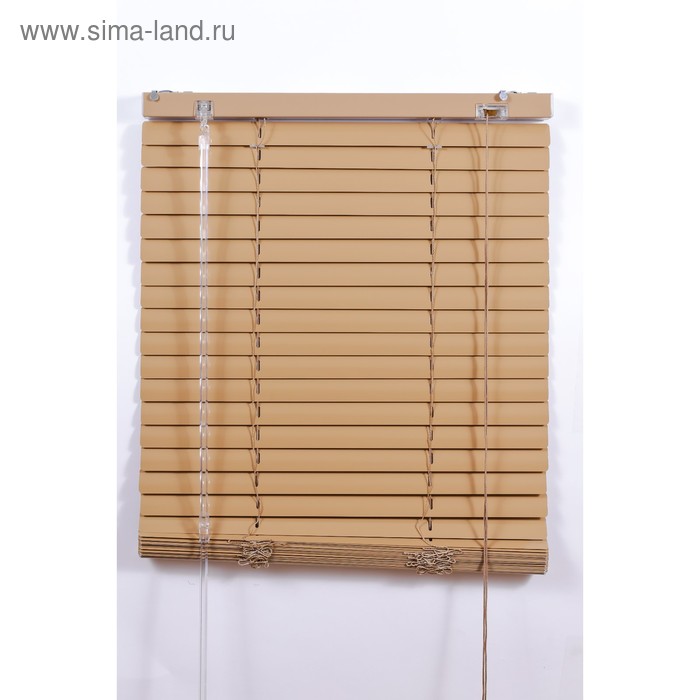 Алюминиевые жалюзи, размер 100×160 см, цвет бежевый - Фото 1