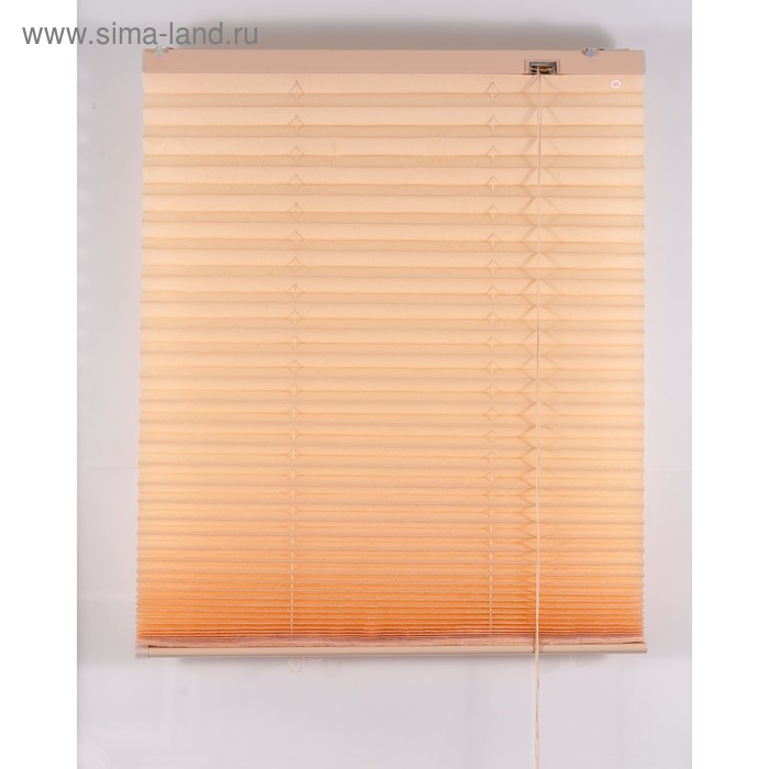 Штора-плиссе, размер 100х160 см, цвет персик - Фото 1