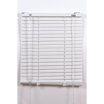 Алюминиевые жалюзи, размер 160×160 см, цвет белый