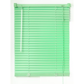 Жалюзи пластиковые, размер 110х160 см, цвет зелёный