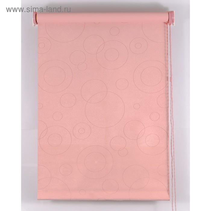 Рулонная штора Blackout, 180×160 см, имитация замши, розовая