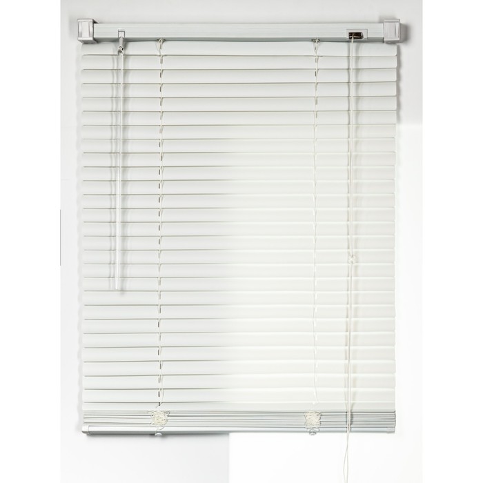 Жалюзи пластиковые, размер 190×160 см, цвет белый - Фото 1