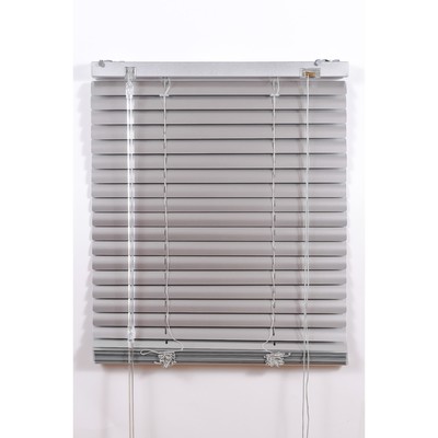 Алюминиевые жалюзи, размер 140×160 см, цвет серебро