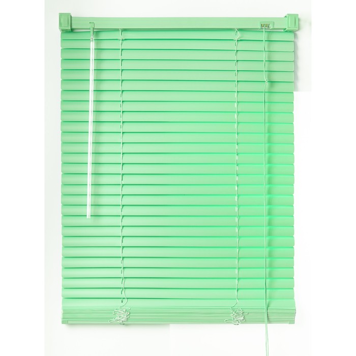 Жалюзи пластиковые, размер 180х160 см, цвет зелёный - Фото 1