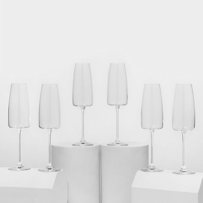 Набор бокалов для шампанского Lord, 340 мл, 6 шт - Фото 1