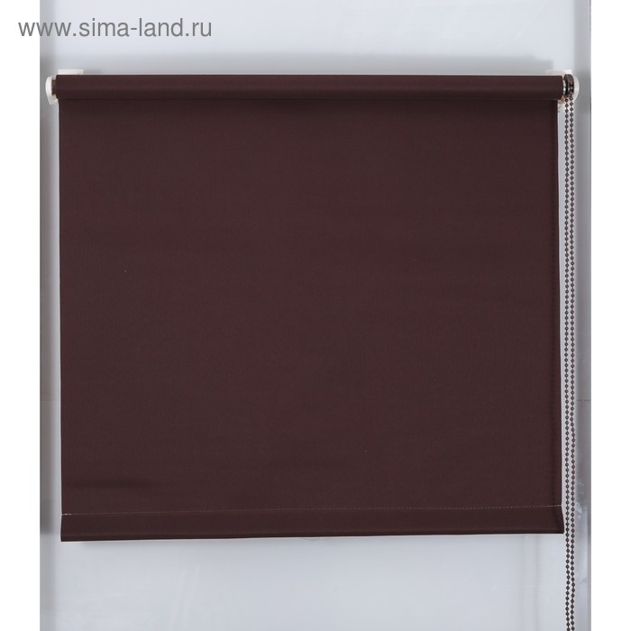 Рулонная штора «Простая MJ» 190х160 см, цвет шоколадный - Фото 1