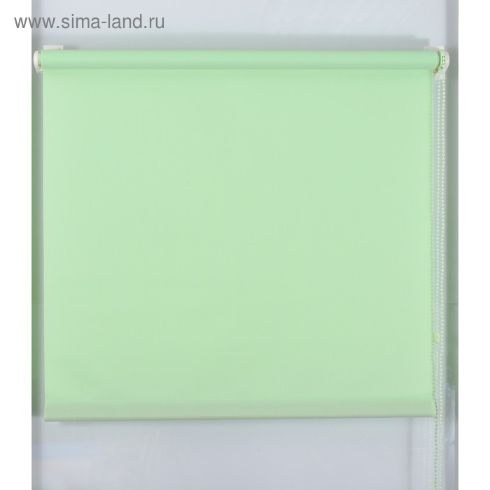 Рулонная штора «Простая MJ» 100×160 см, цвет зеленое яблоко - Фото 1