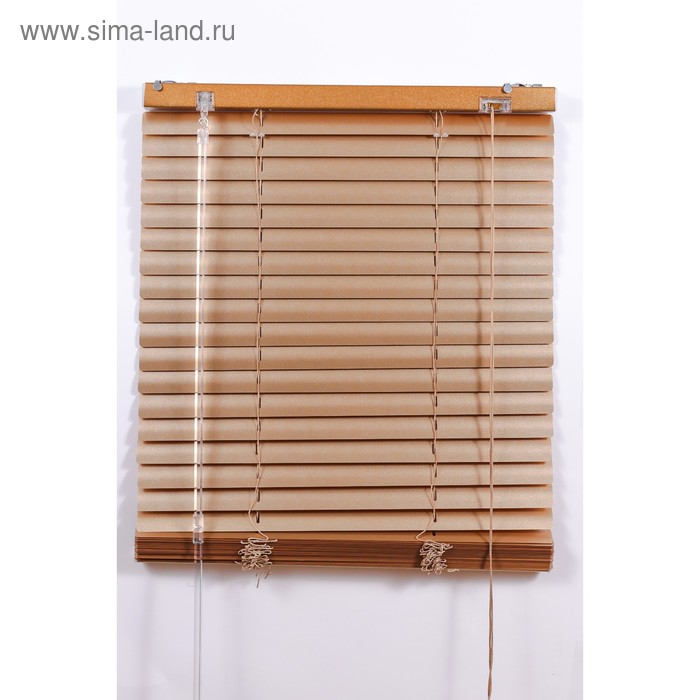 Алюминиевые жалюзи, размер 100×160 см, цвет золото - Фото 1