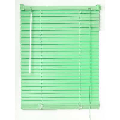 Жалюзи пластиковые, размер 150×160 см, цвет зелёный