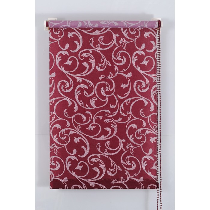 Рулонная штора «Англетер» 80х160 см, цвет бордо - Фото 1