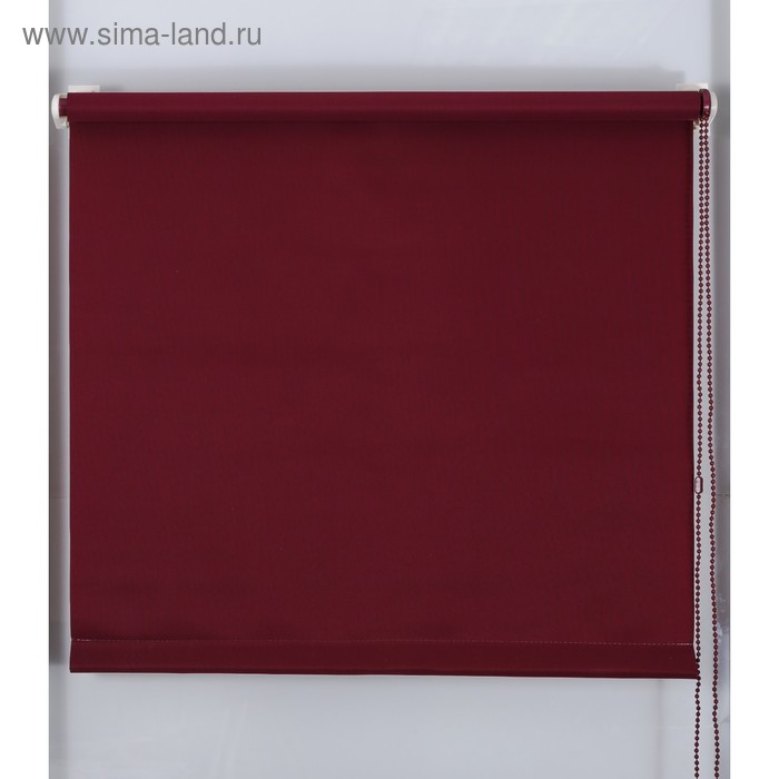 Рулонная штора «Простая MJ» 40х160 см, цвет бордовый - Фото 1