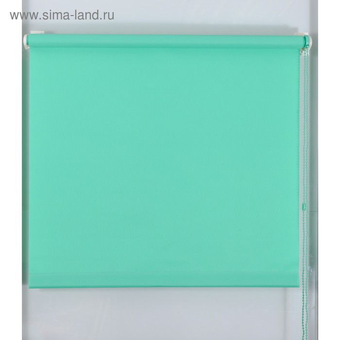 Рулонная штора «Простая MJ», 40×160 см, малахит