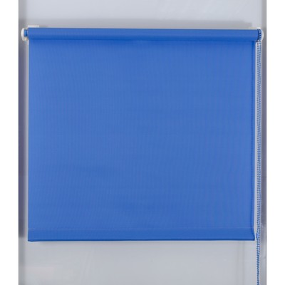 Рулонная штора «Простая MJ», 40×160 см, синяя