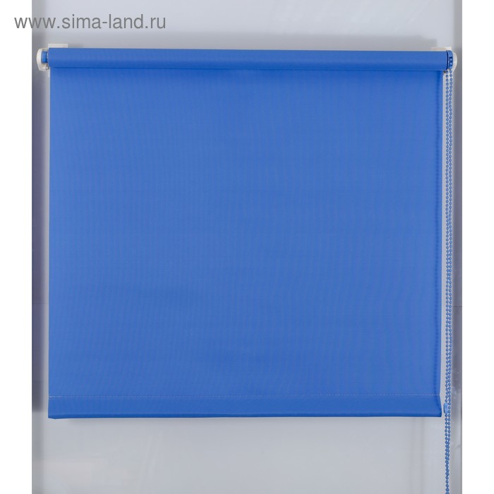 Рулонная штора «Простая MJ» 40х160 см, цвет синий - Фото 1